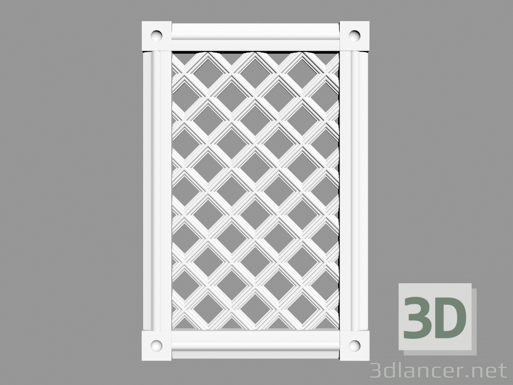 3d model Ventilation grid (VR5) - preview