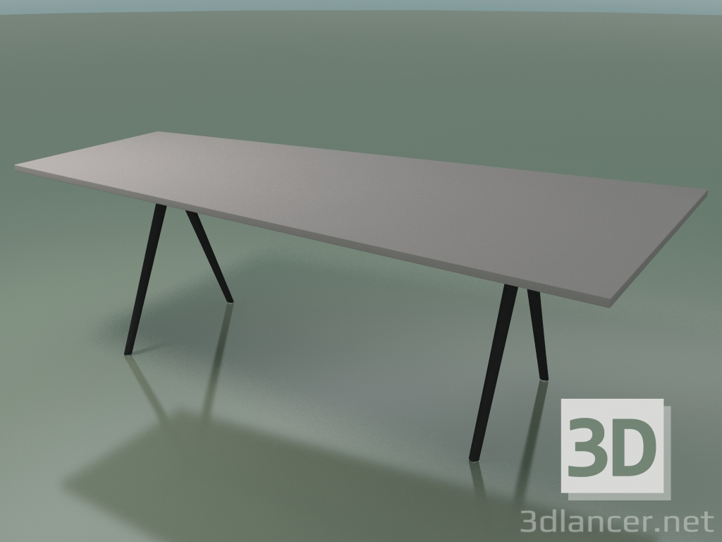 3D modeli Trapez masa 5412 (H 74-120-80x240 cm, laminat Fenix F04, V44) - önizleme