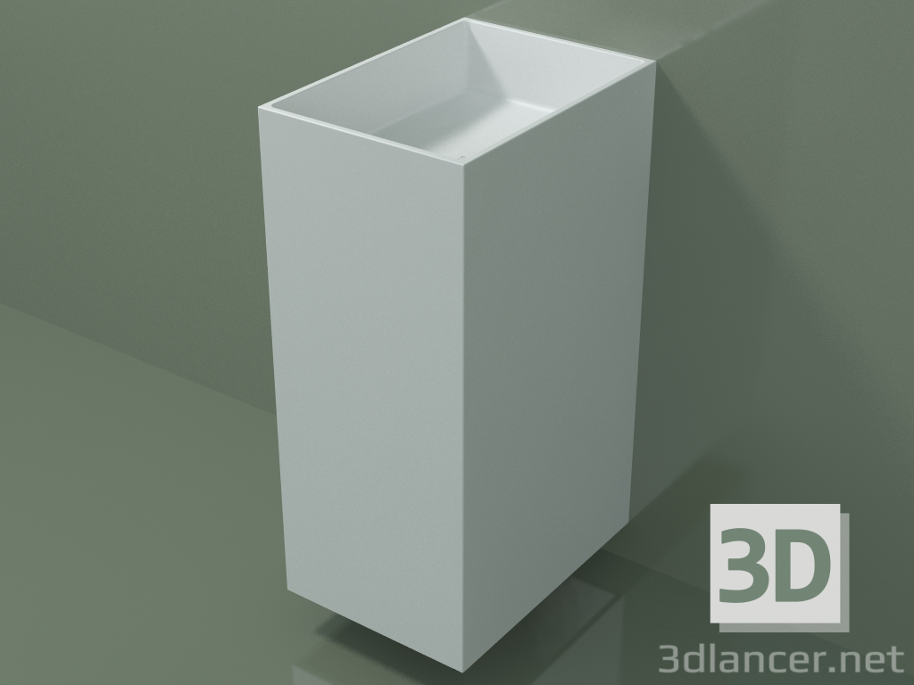 3d model Lavabo de pared (03UN16302, Glacier White C01, L 36, P 50, H 85 cm) - vista previa