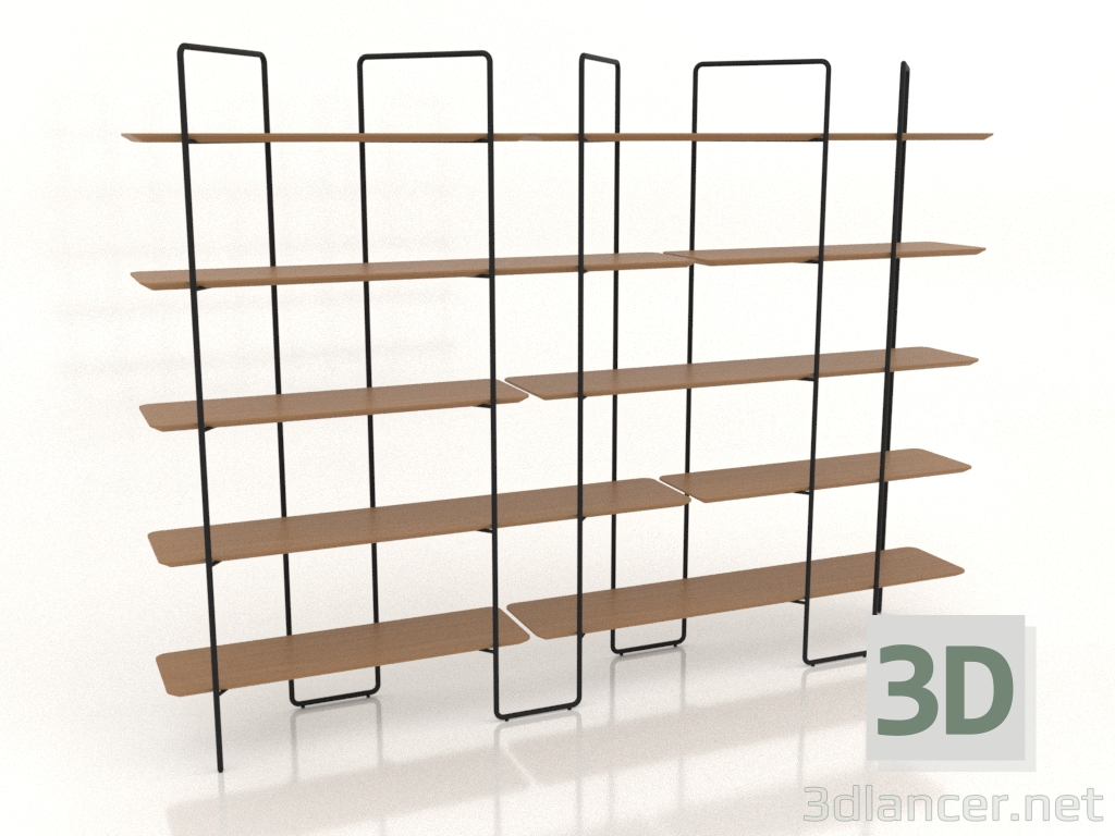 3d model Modular rack (composition 16 (10+11+U)) - preview