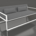 3d model 2-seater sofa (White) - preview