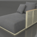 3d model Sofa module section 2 right (Gold) - preview