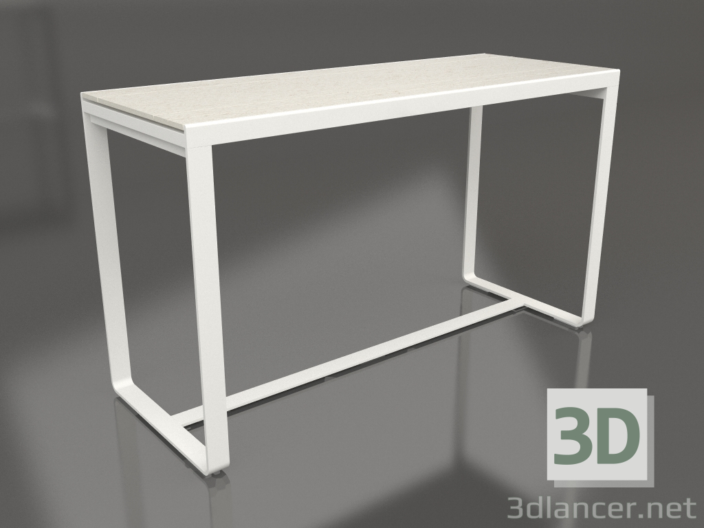 Modelo 3d Mesa alta 180 (DEKTON Danae, cinza ágata) - preview