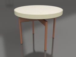 Table basse ronde Ø60 (Or, DEKTON Danae)