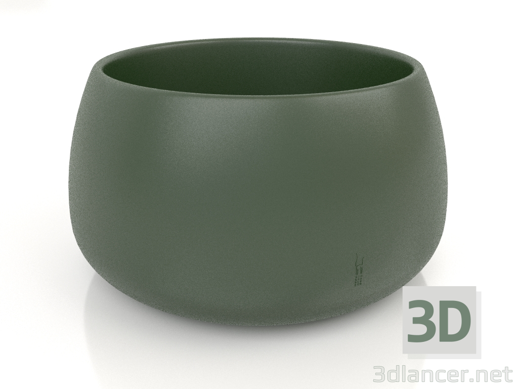 3d model Maceta para una planta 3 (Verde botella) - vista previa