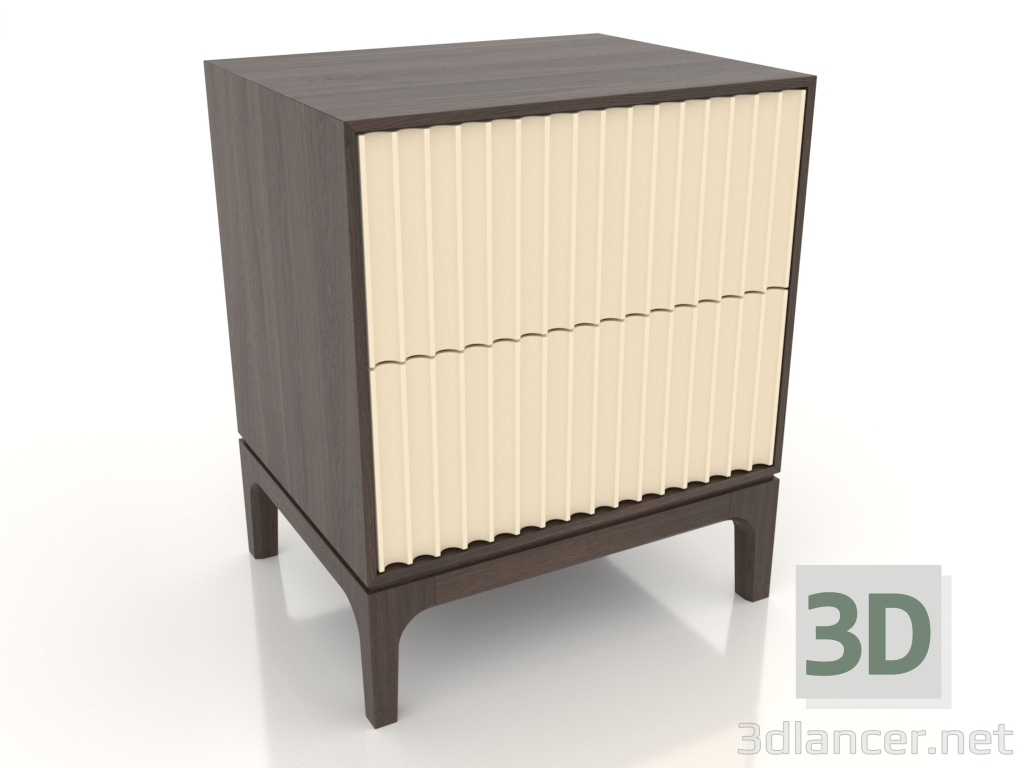 Modelo 3d Mesa de cabeceira FARGO 2 gavetas com frentes fresadas (baunilha, carvalho escuro, opção 2) - preview Modelo 3d Mesa de cabeceira FARGO 2 gavetas com frentes fresadas (baunilha, carvalho escuro, opção 2) - preview
