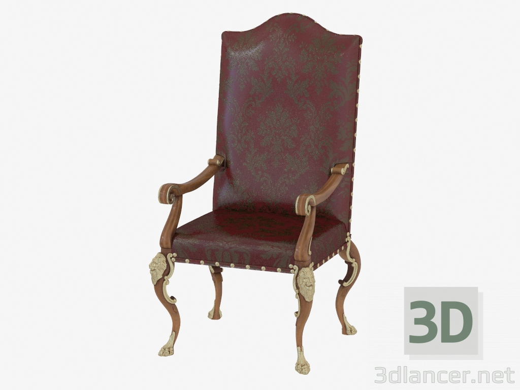 3d model Sillón con patas de león (ISALONI 2015) - vista previa