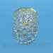 3d model A small lamp decorated with transparent glass beads - preview