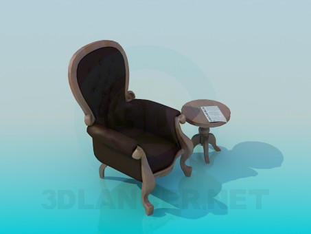 3d model Silla - vista previa
