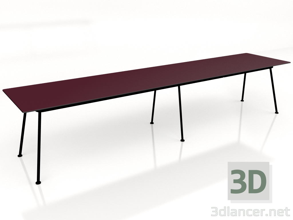 modello 3D Tavolo New School Bench NS836 (3600x800) - anteprima