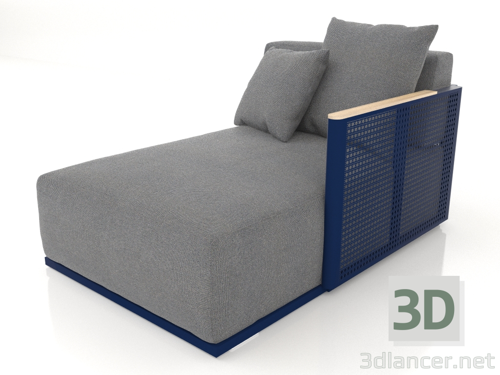 3d model Sofa module section 2 right (Night blue) - preview