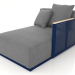 3d model Sofa module section 2 right (Night blue) - preview