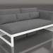 3D Modell Modulares Sofa, Teil 1 rechts, hohe Rückenlehne (Weiß) - Vorschau