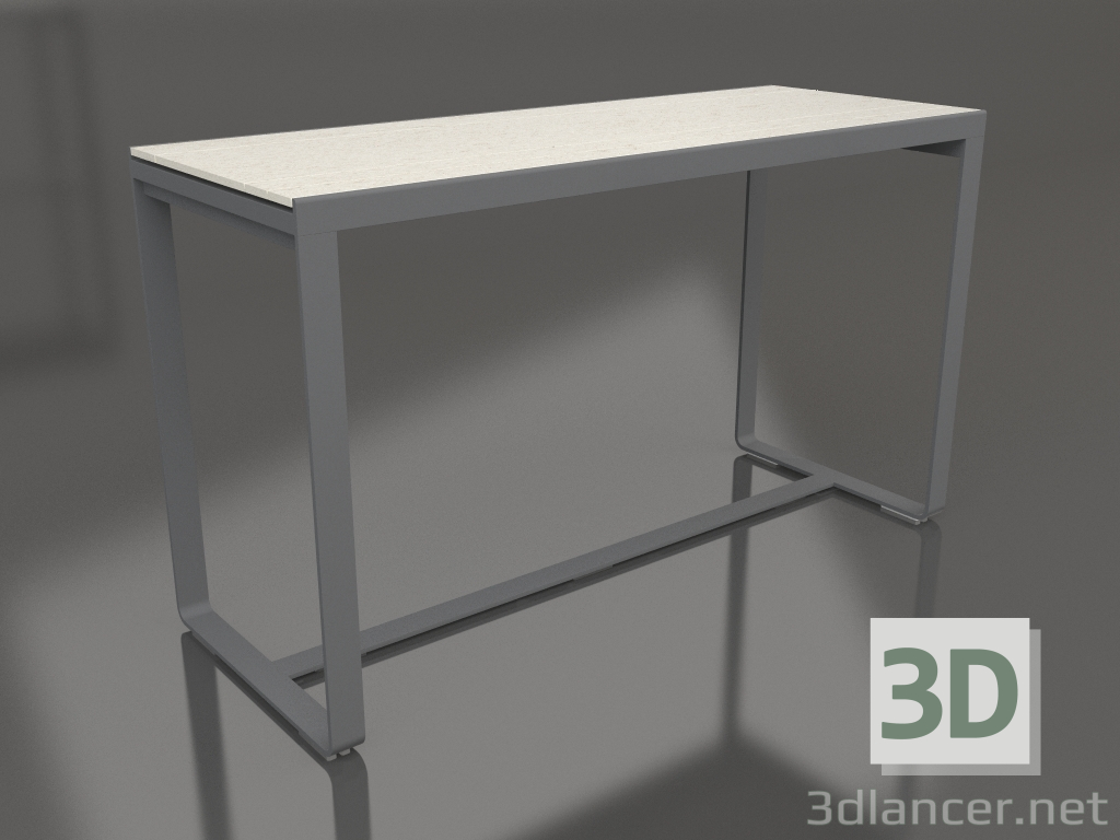 3d model Mesa de bar 180 (DEKTON Danae, Antracita) - vista previa