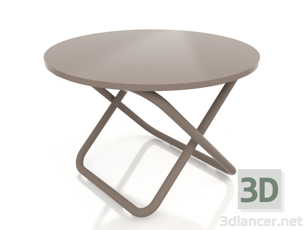 modello 3D Tavolino basso Ø60 (Bronzo) - anteprima