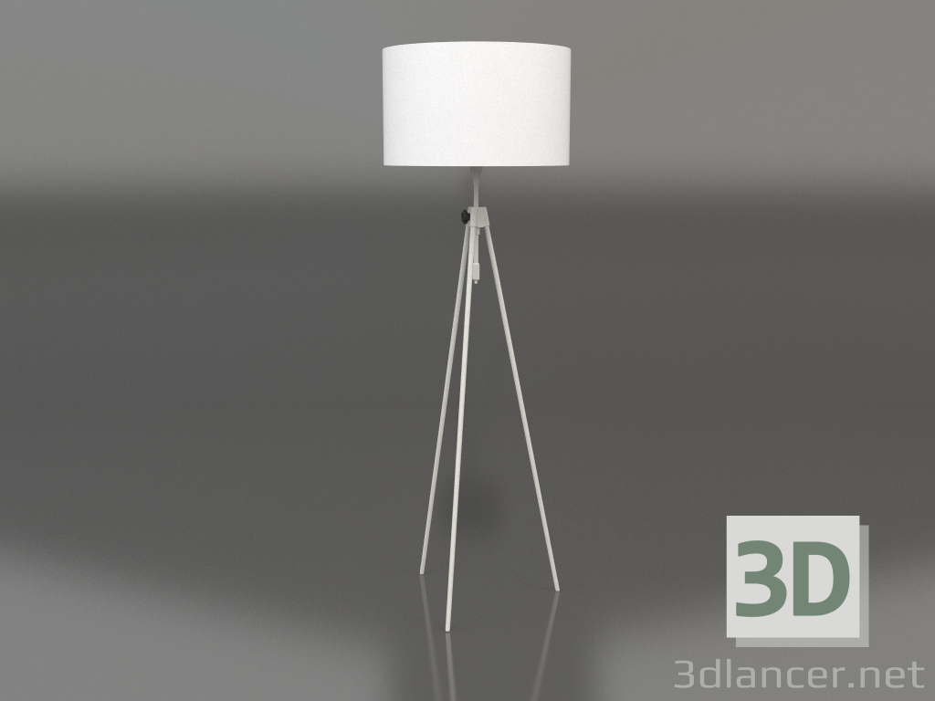 modèle 3D Lampadaire Lesley (Blanc) - preview