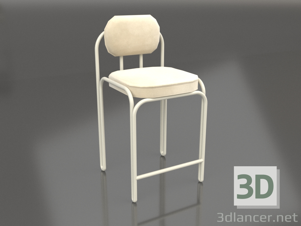 modello 3D Sedia semi-bar Tyanuchka (zucchero filato) - anteprima