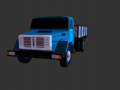 camion moderne low poly