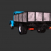 3d Modern low poly truck model buy - render