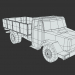 3d Modern low poly truck model buy - render