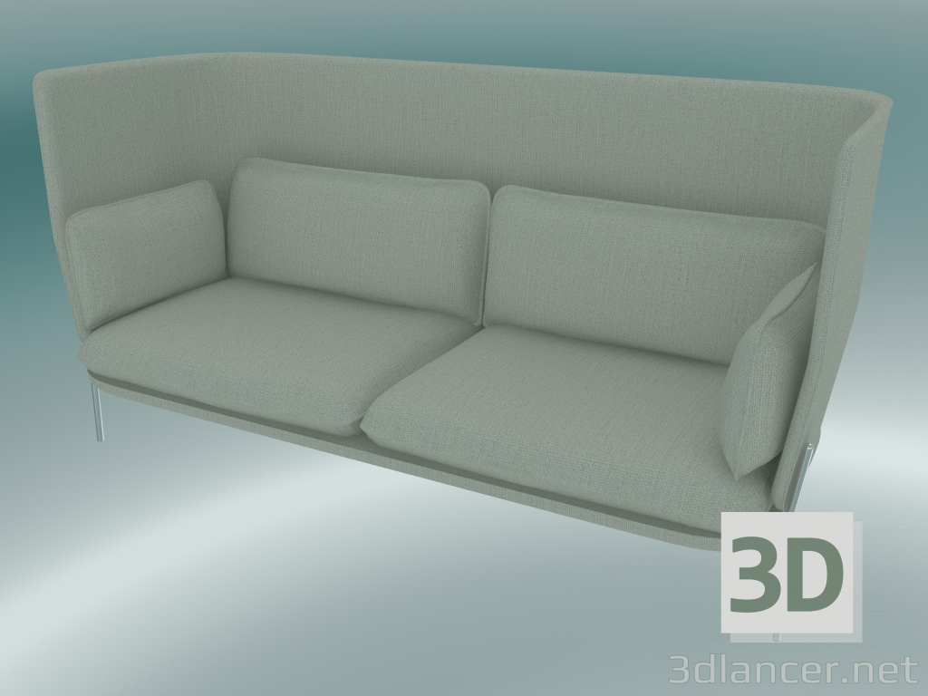 Modelo 3d Sofá Sofá (LN7, 90x232 H 115cm, pés cromados, Sunniva 2 811) - preview