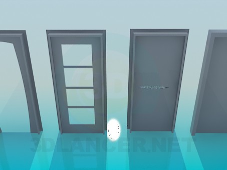 3d model Doors with different design - preview