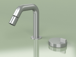 2-hole hydro-progressive bidet mixer with adjustable spout (18 37, AS)