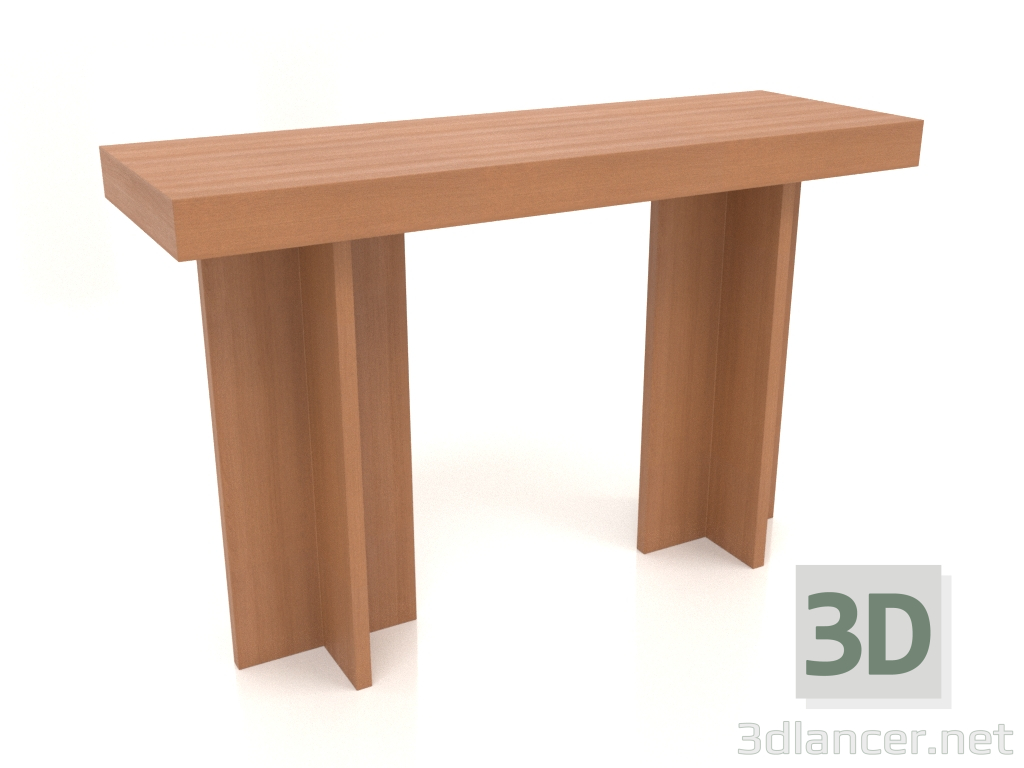 3d model Mesa consola KT 14 (1200x400x775, rojo madera) - vista previa