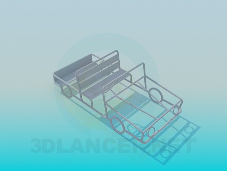 3d model Coche para un patio - vista previa