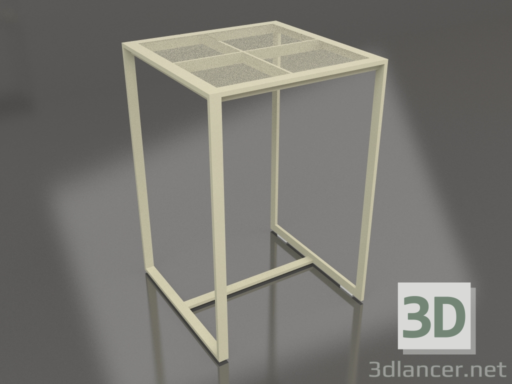 Modelo 3d Mesa de bar (ouro) - preview