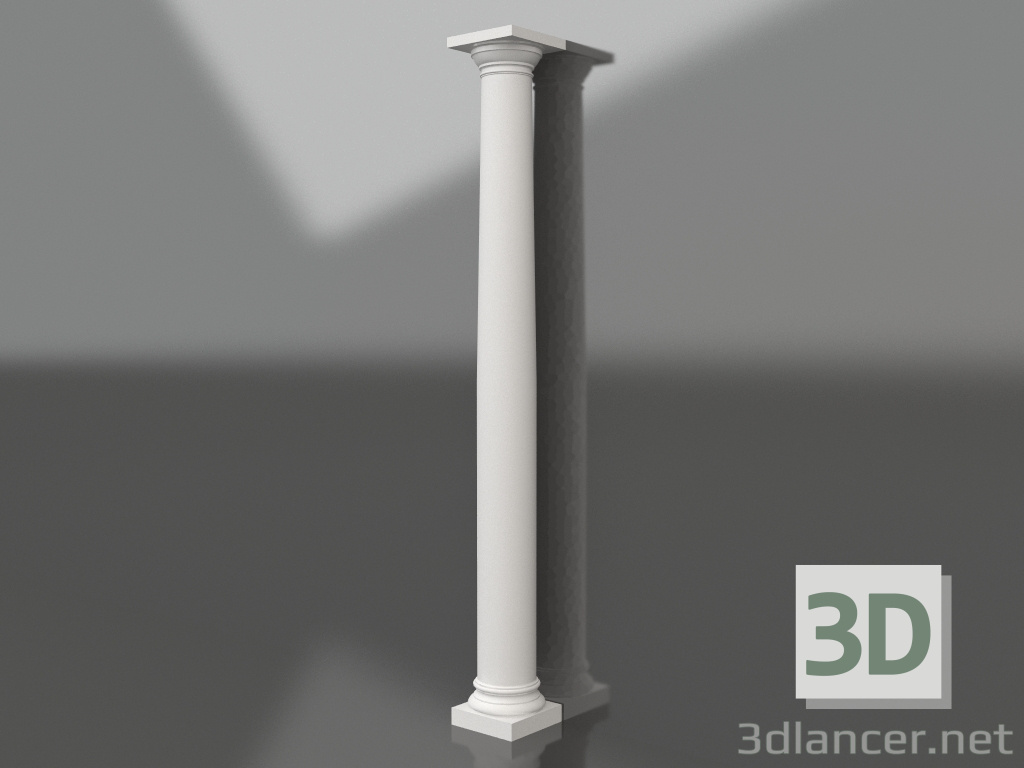 Modelo 3d Coluna de gesso KK 004 (D=200-240mm, H=2800mm) - preview