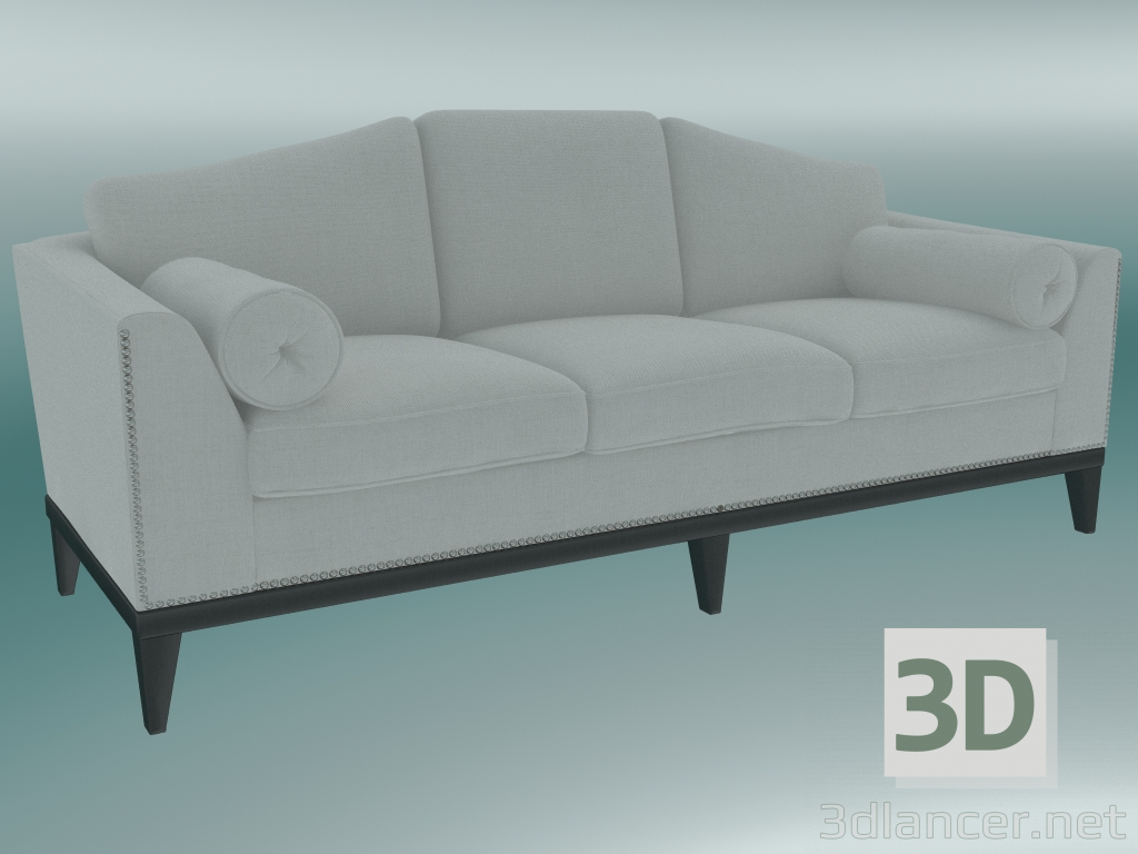 3d model Sofá Belfast triple - vista previa