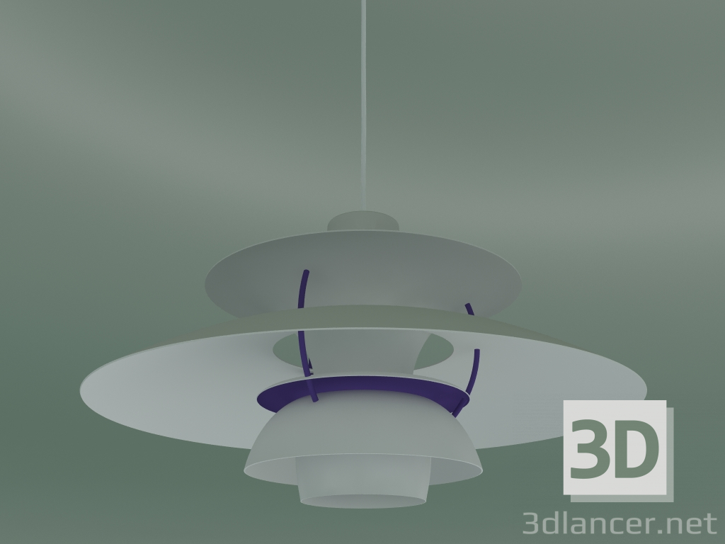 modèle 3D Suspension PH 5 (75W E27, CLASSIC WHT) - preview