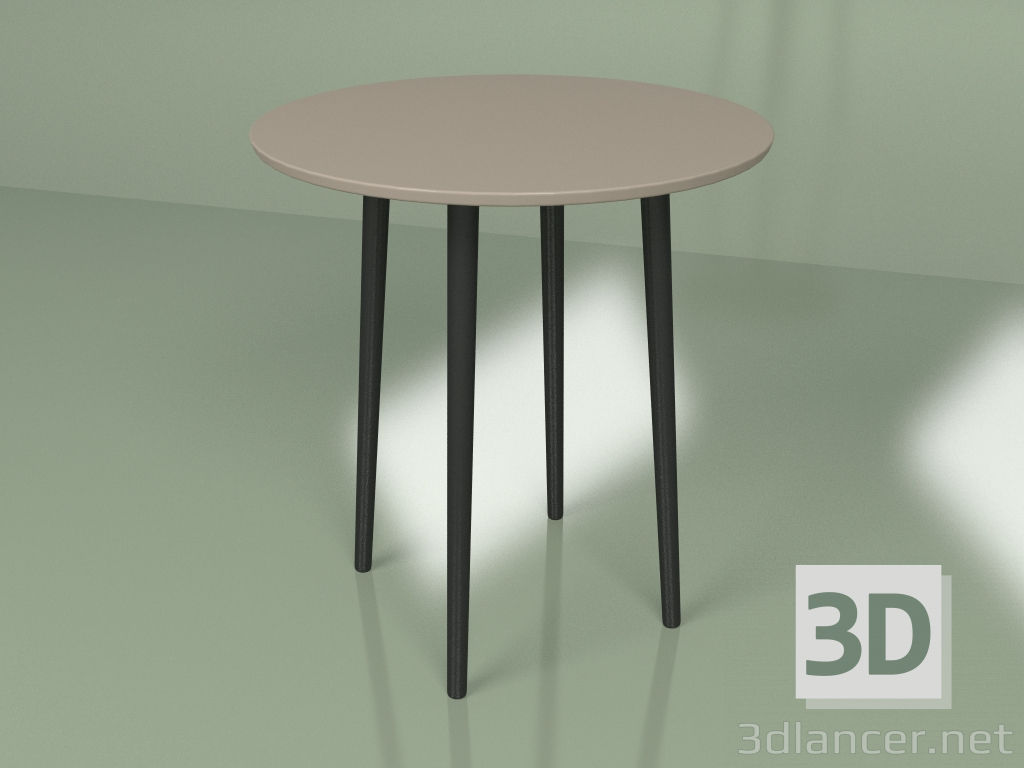 3d model Mesa de comedor pequeña Sputnik 70 cm (café) - vista previa