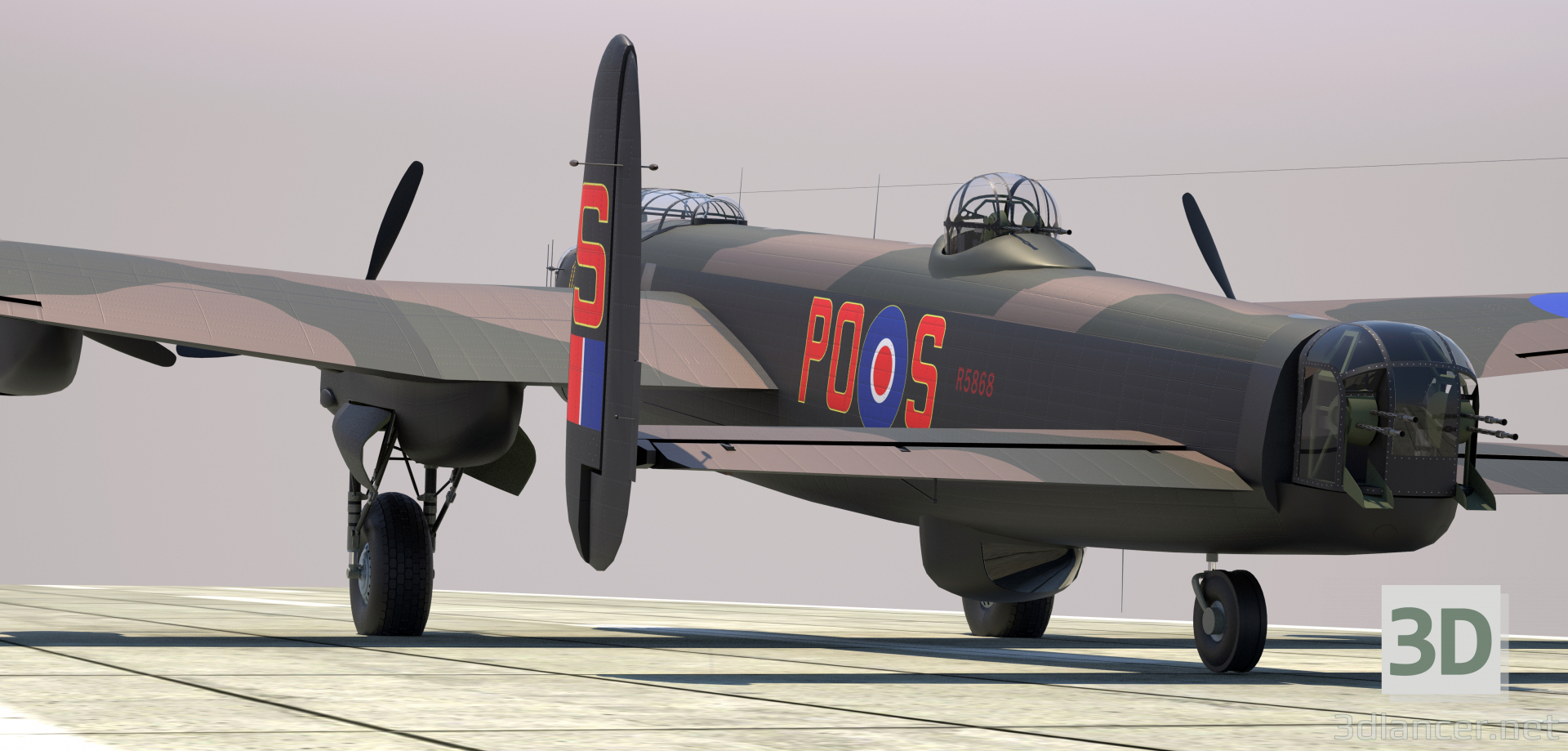 modèle 3D de Lancaster b mK 3 acheter - rendu