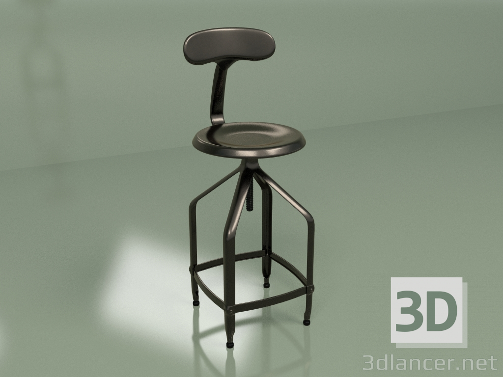 3d model Taburete de bar Nicolle - vista previa