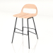 3d model Semi-bar chair Leina (Black) - preview