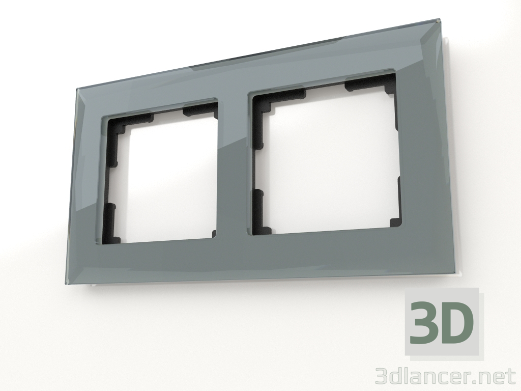 3d model Marco Diamant 2 postes (negro) - vista previa