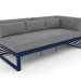 3d model Modular sofa, section 1 right (Night blue) - preview