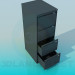 3d model Pedestal con cajones de oficina - vista previa