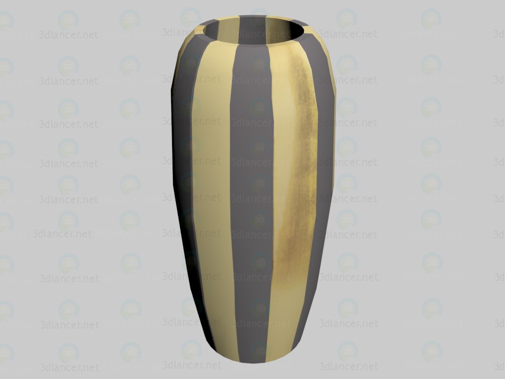 3D Modell Vase Verso Gold (Mittelwert) - Vorschau