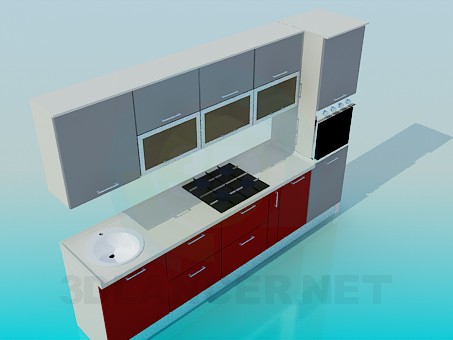 modello 3D Cucina - anteprima