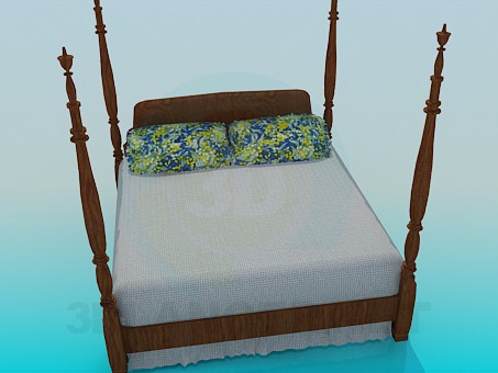 3d model Bed - preview