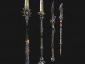 War staves 3d model