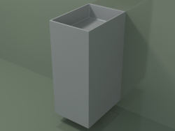 Lavabo suspendu (03UN16302, gris argenté C35, L 36, P 50, H 85 cm)