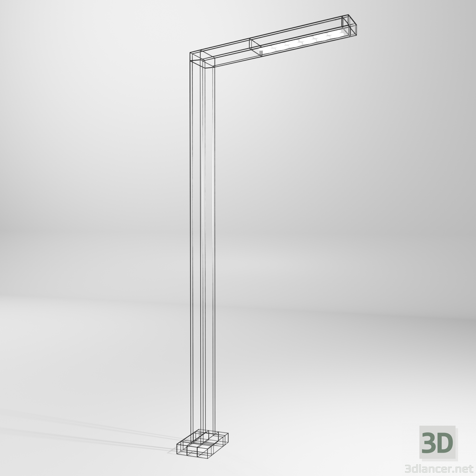 3d Street lamp model buy - render