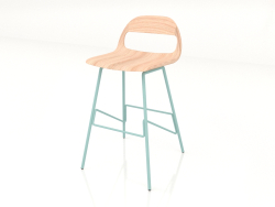 Chaise semi-bar Leina (Vert clair)