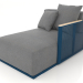 3d model Sofa module section 2 right (Grey blue) - preview