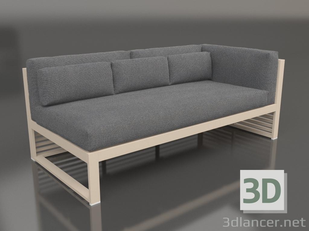 3d model Sofá modular sección 1 derecha (Arena) - vista previa