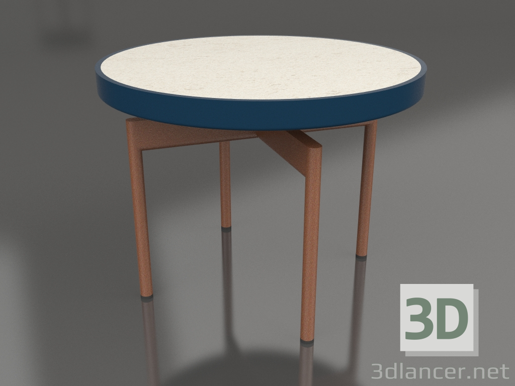 3D Modell Runder Couchtisch Ø60 (Graublau, DEKTON Danae) - Vorschau